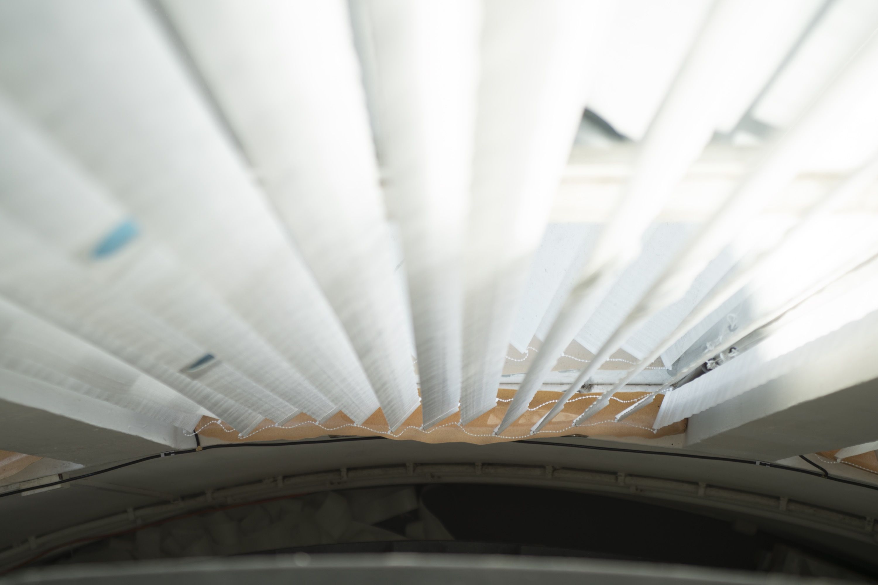 Marissa Lee Benedict and David Rueter, Installation detail - blinds and water collection troughs