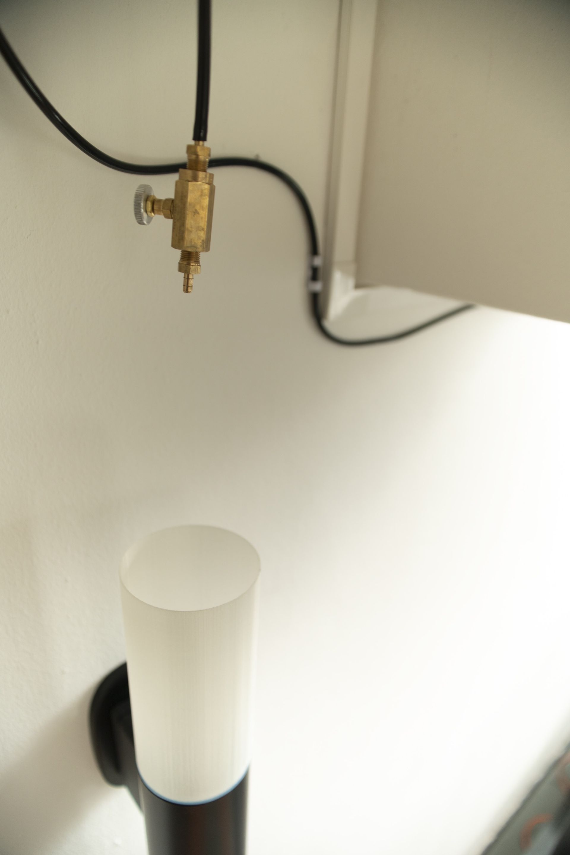 Marissa Lee Benedict and David Rueter, Installation detail - photographic drip catcher