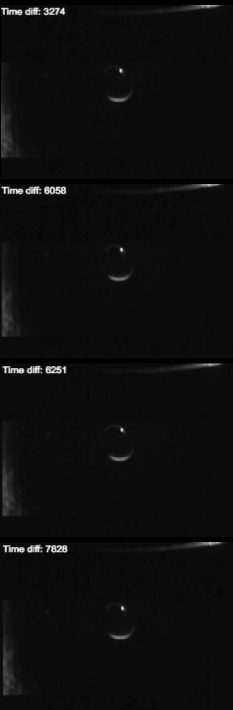 Marissa Lee Benedict and David Rueter, Screen shot of captured drop display