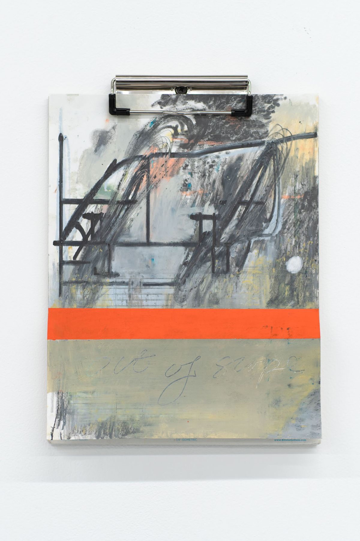 Marissa Lee Benedict and David Rueter, Out of Scope, 2020-2021, Oil pastel, EXPO marker, and graphite on Rite in the Rain paper, 8.5 x 11 inches
