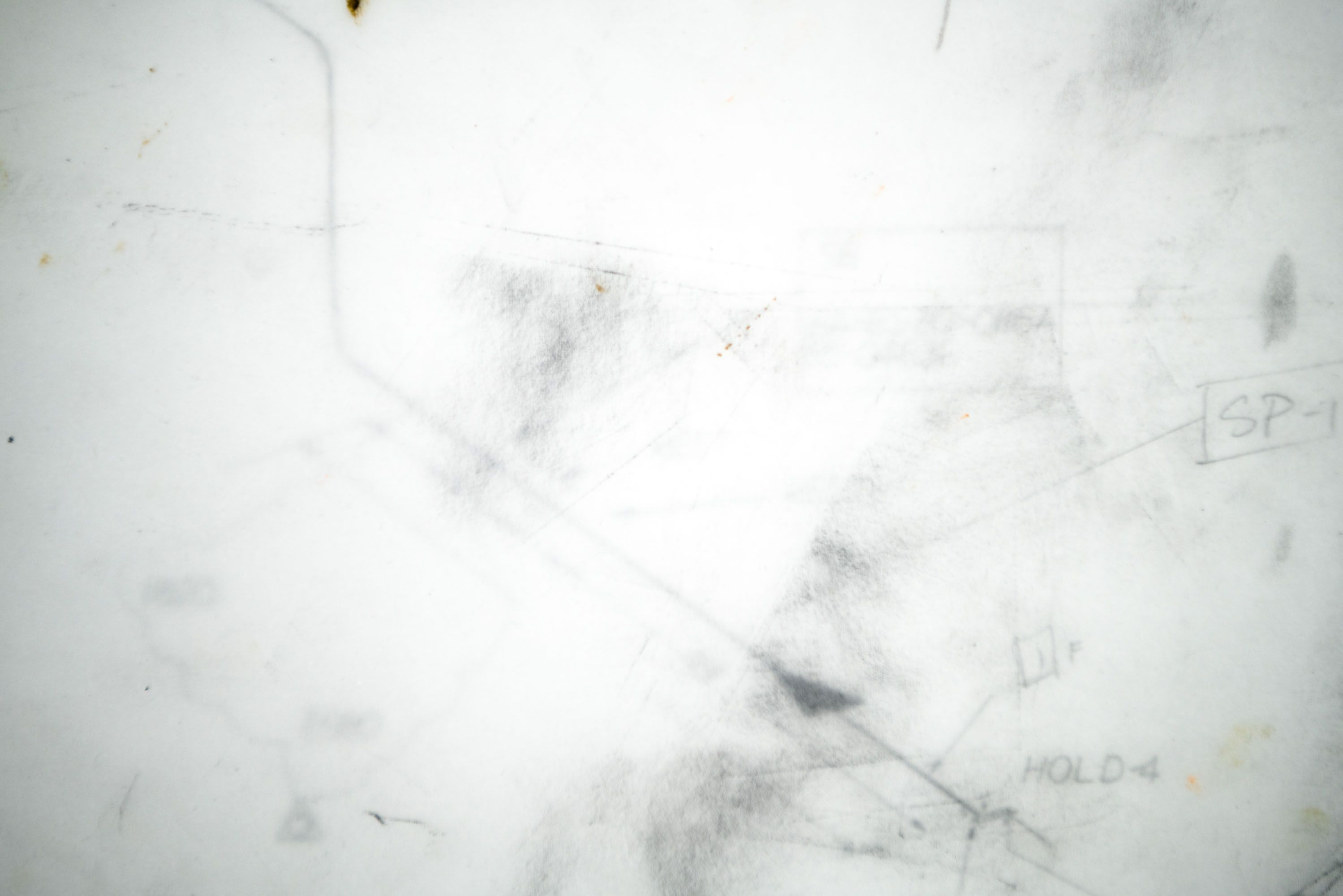 Marissa Lee Benedict and David Rueter, Liquid management, 2020, Oil pastel and graphite on vellum, 12 x18 inches